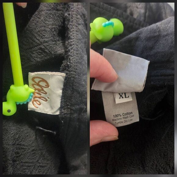 VTG Odile Cotton Eclectic Grandma Art To Wear Hand Painted Jacket Sz. XL - Picture 4 of 9